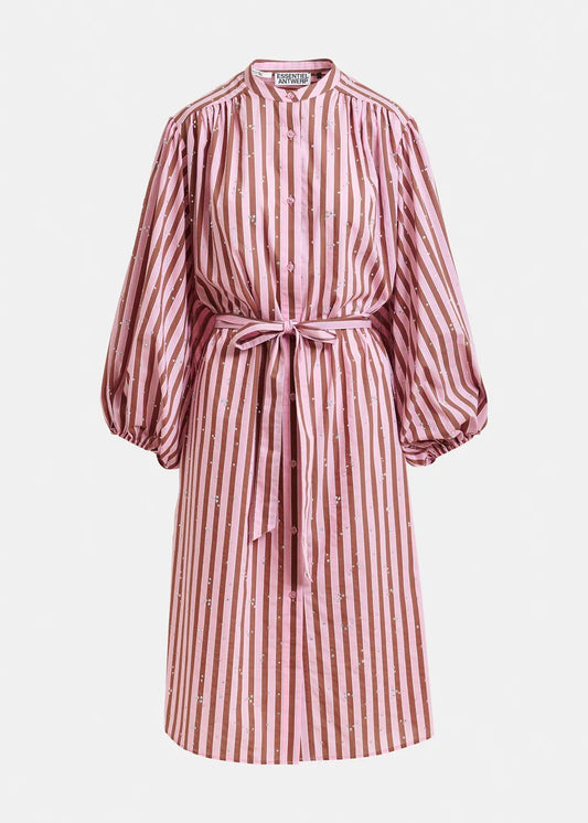 Women's Dress 100 Percent Cotton Poplin - Young-Rose