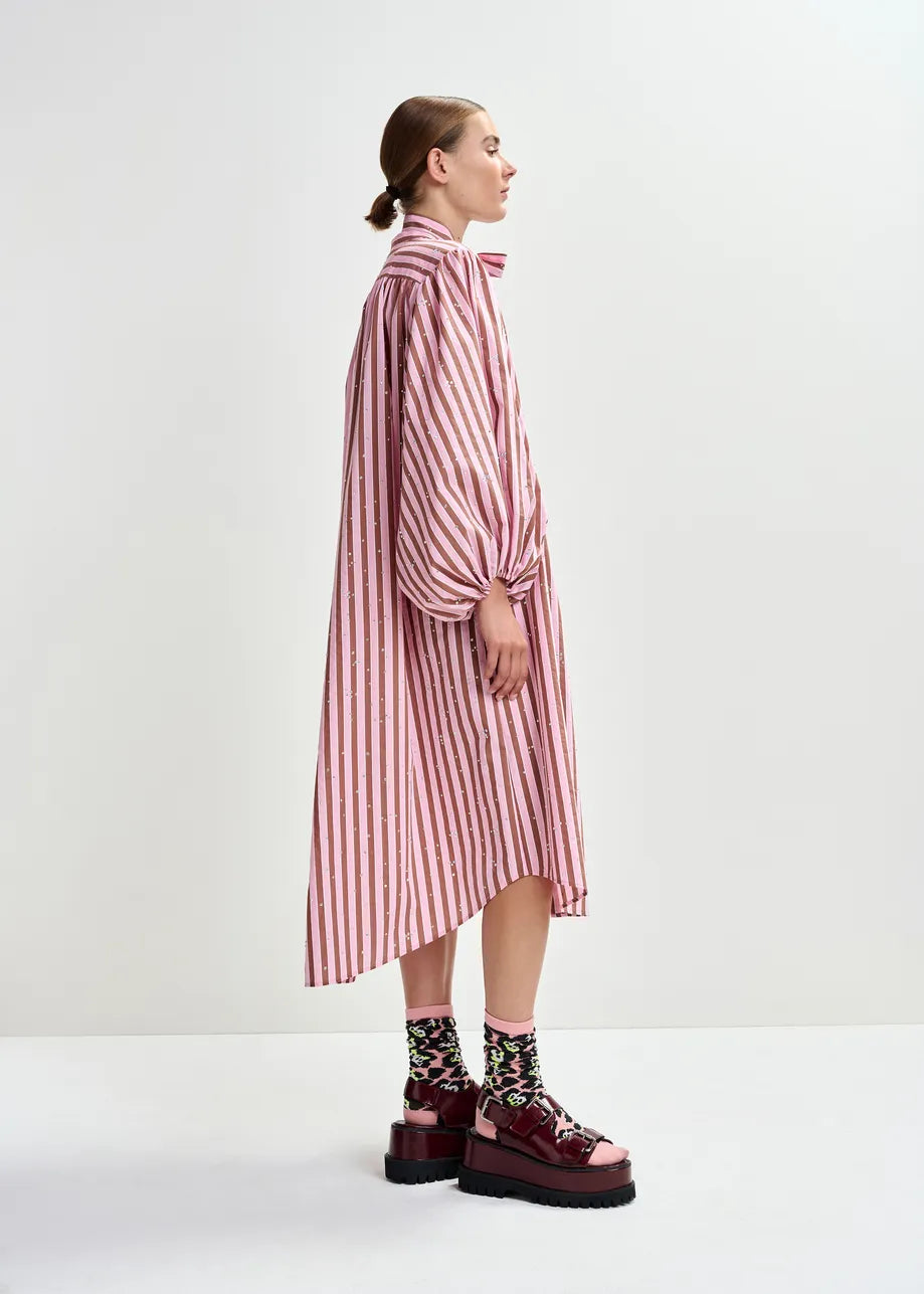Women's Dress 100 Percent Cotton Poplin - Young-Rose