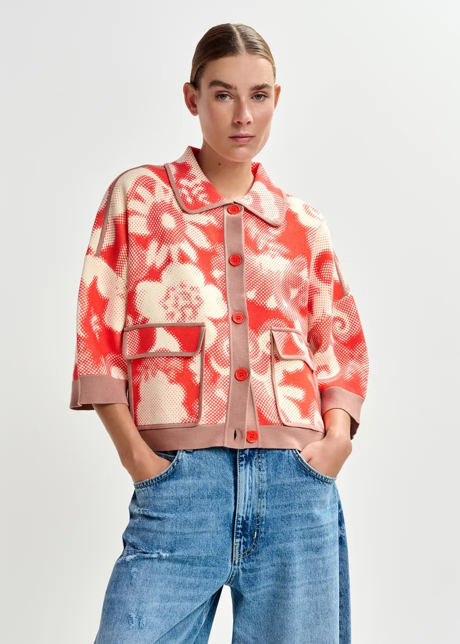 Cardigan Joly Orange-Brulee