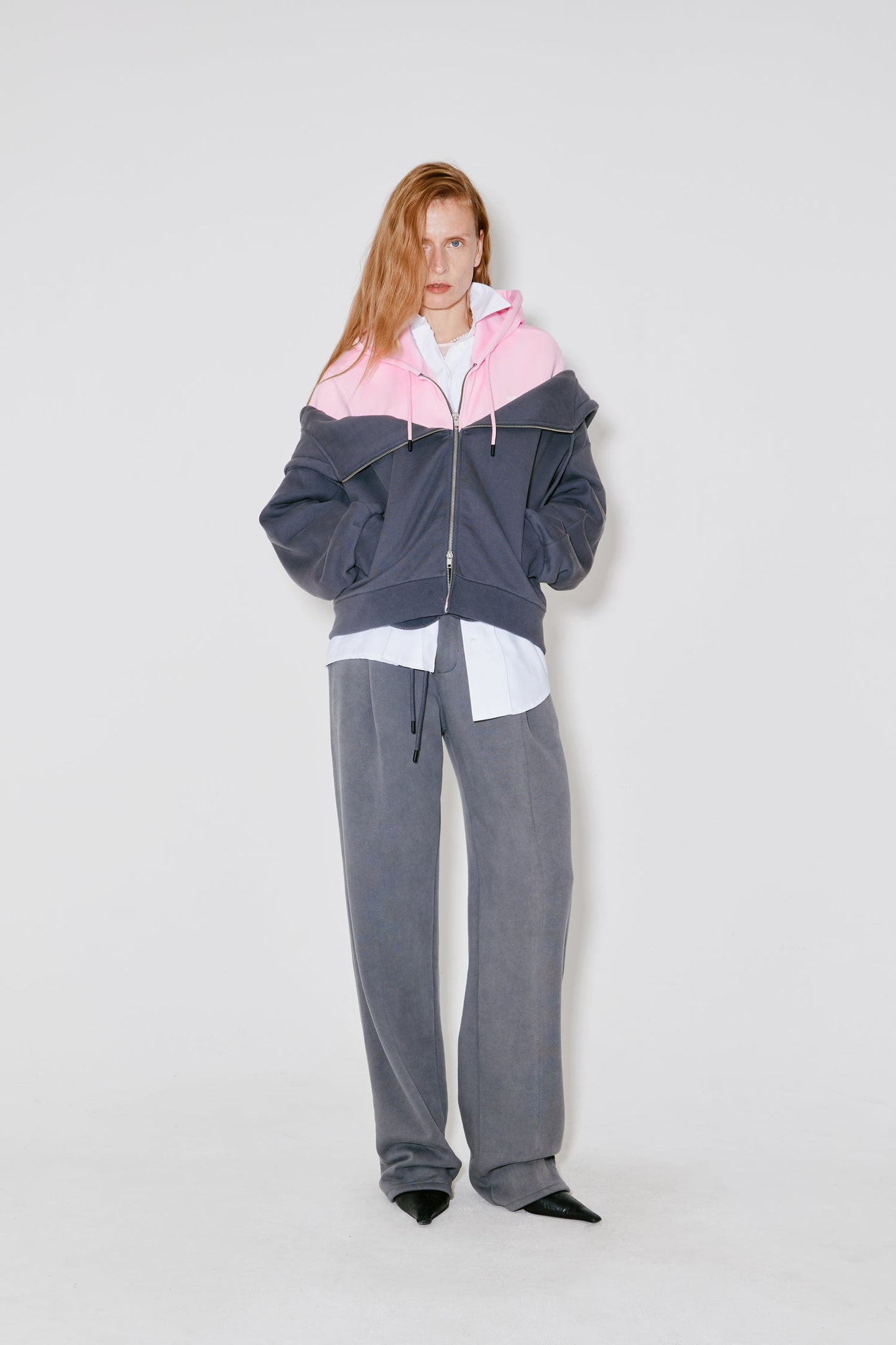 Jacket Serena Dark-Grey-Light-Pink