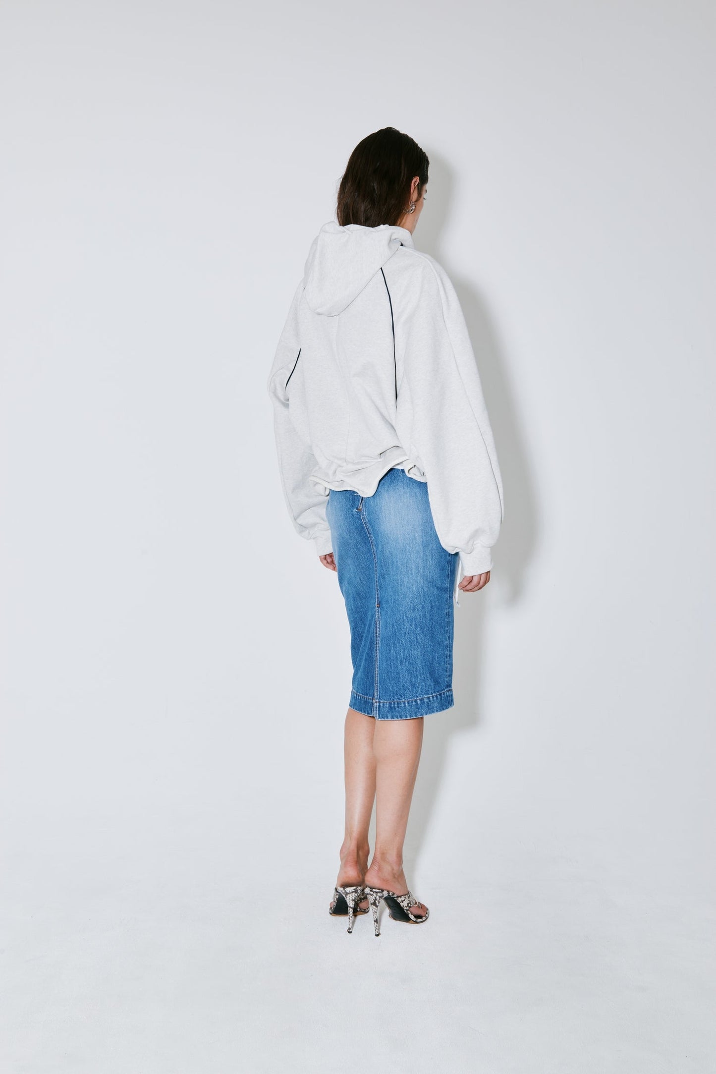 Facon Jacmin | Soulwax  Jacket - Boxy Cotton Outerwear Light-Grey
