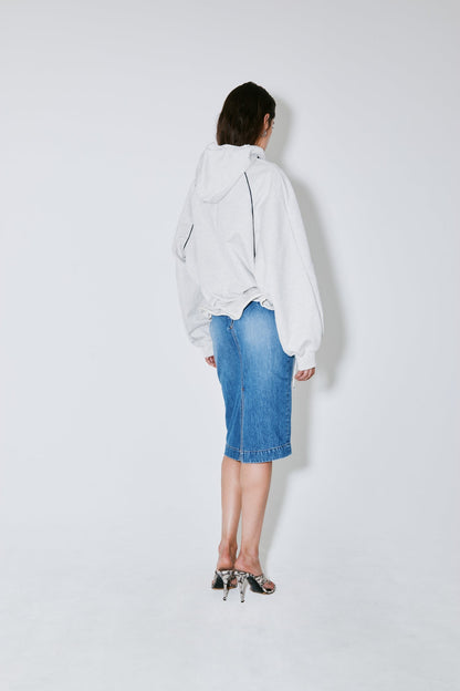 Facon Jacmin | Soulwax  Jacket - Boxy Cotton Outerwear Light-Grey