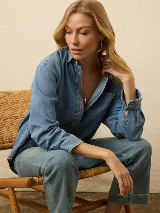 Denim Shirt Wwf2403 Glacier-Bay-Wash