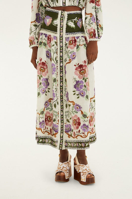 Skirt 344235 Rococo-Flowers-Cream