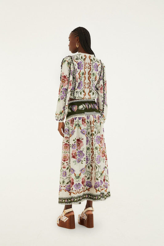 Skirt 344235 Rococo-Flowers-Cream