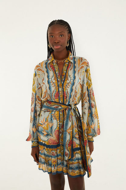 Dress 344504 Mosaic-Garden-Blue