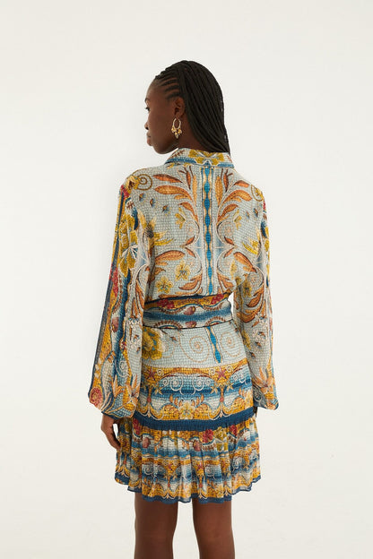 Dress 344504 Mosaic-Garden-Blue