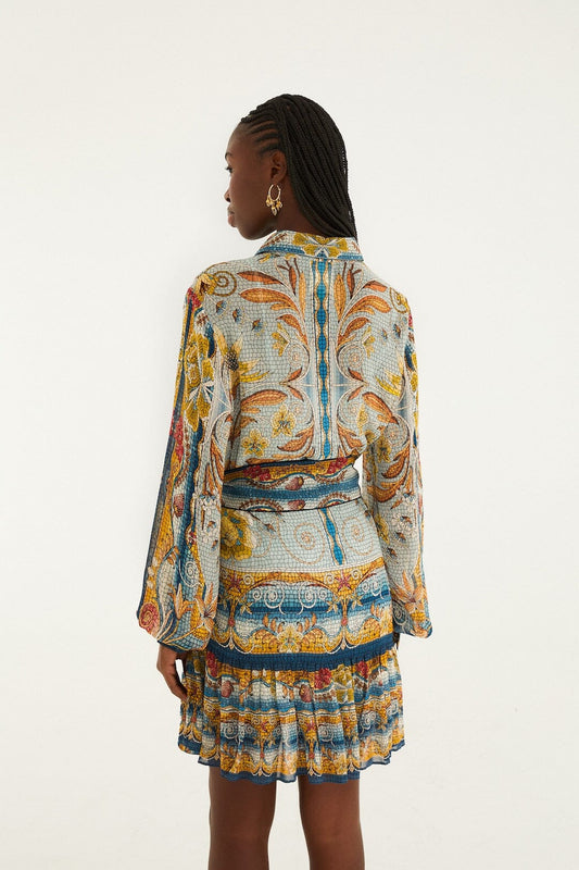 Dress 344504 Mosaic-Garden-Blue