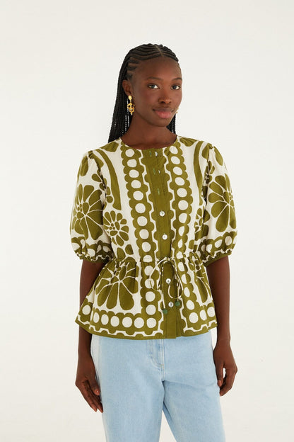 Blouse 344603 Palermo-Green