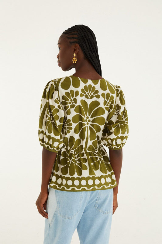 Blouse 344603 Palermo-Green