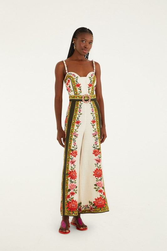 Jumpsuit 344883 Floral-Paula-Black