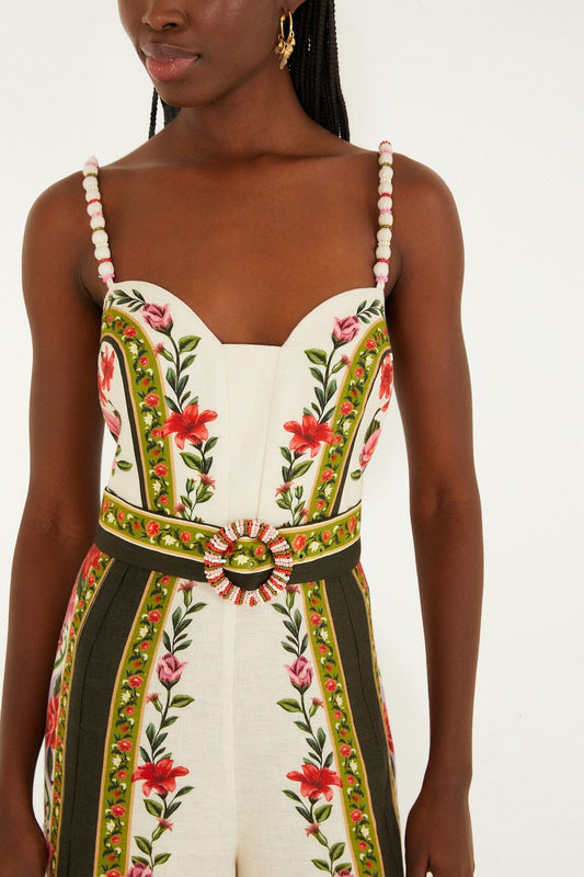 Jumpsuit 344883 Floral-Paula-Black