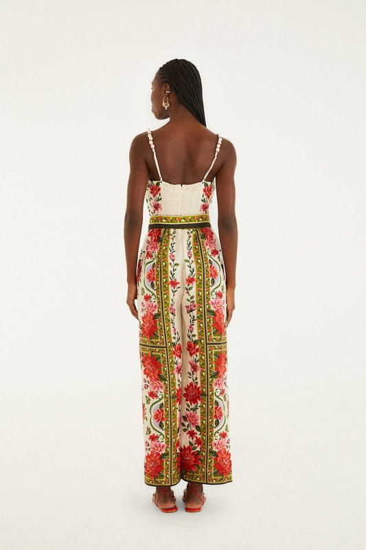 Jumpsuit 344883 Floral-Paula-Black