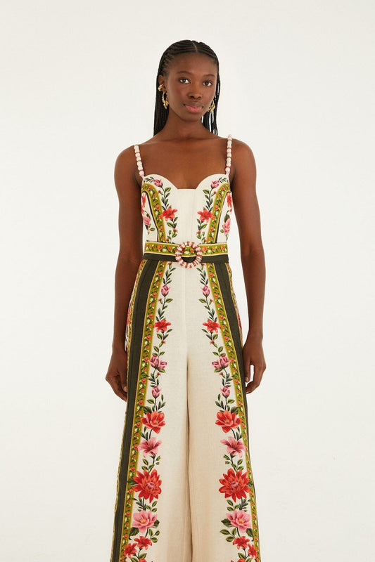 Jumpsuit 344883 Floral-Paula-Black