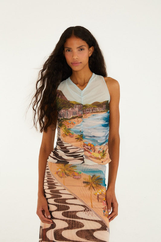 Blouse 348983 Beach-Multi