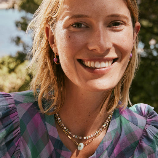 Necklace Anisha Multico-Amazonite