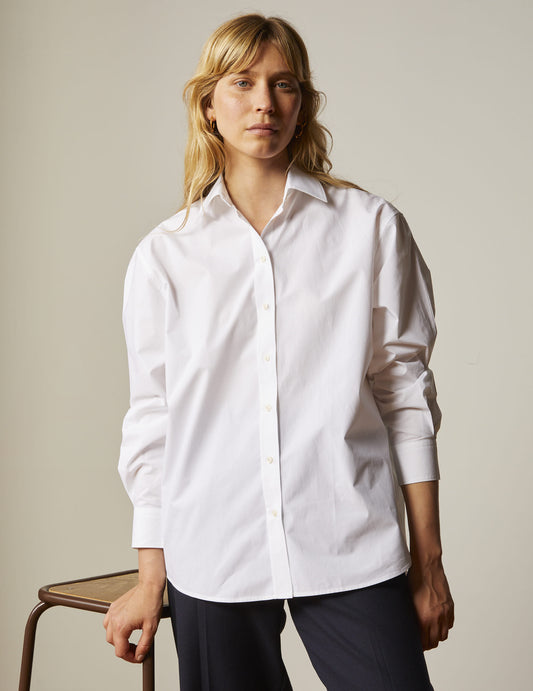Shirt Delina Poplin Blanc