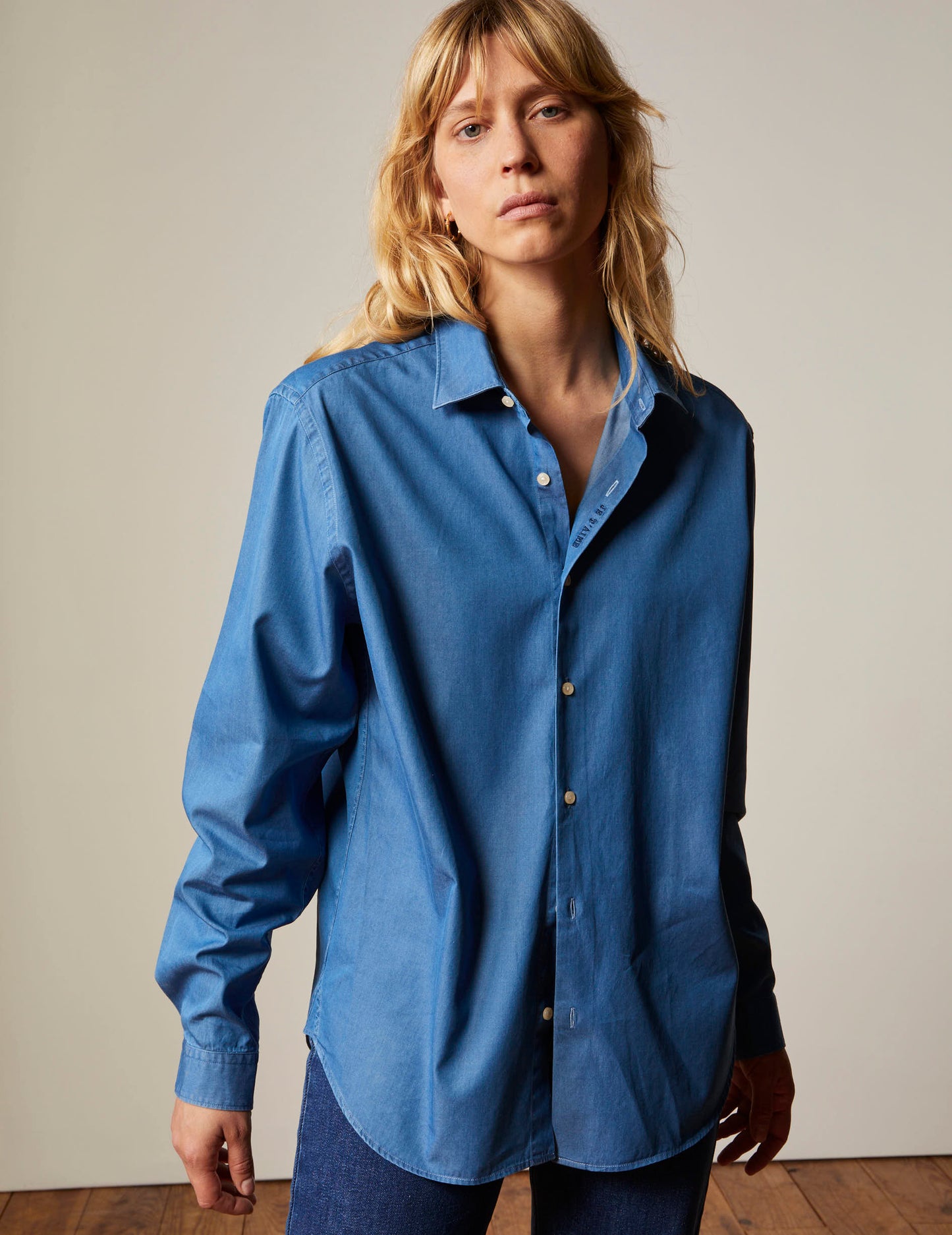 Denim Shirt Je Taime Denim Bleu