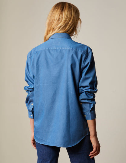 Denim Shirt Je Taime Denim Bleu