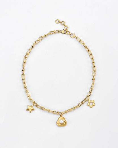 Necklace Daisy Necklace Gold