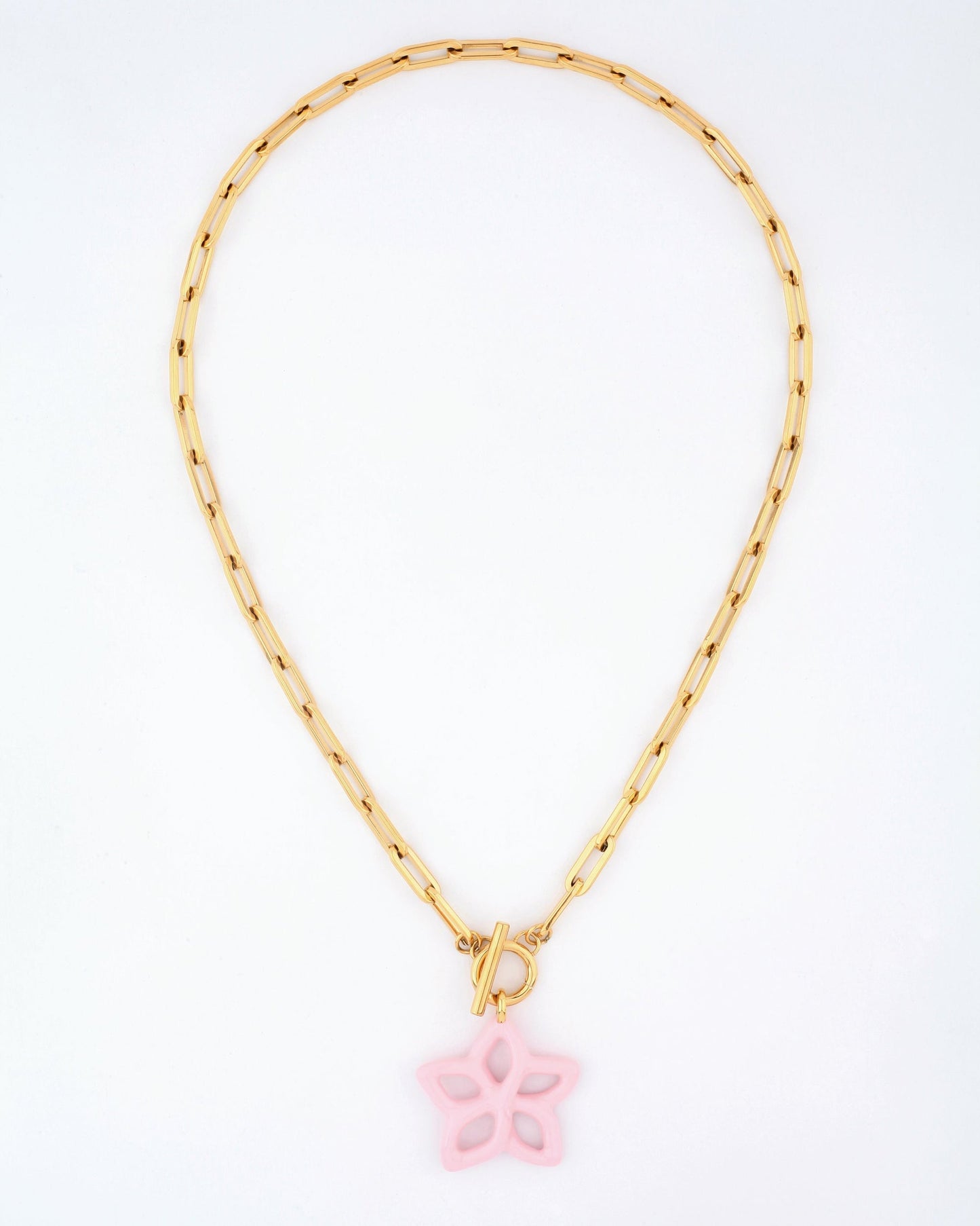 Necklace Plumeria Necklac Pink
