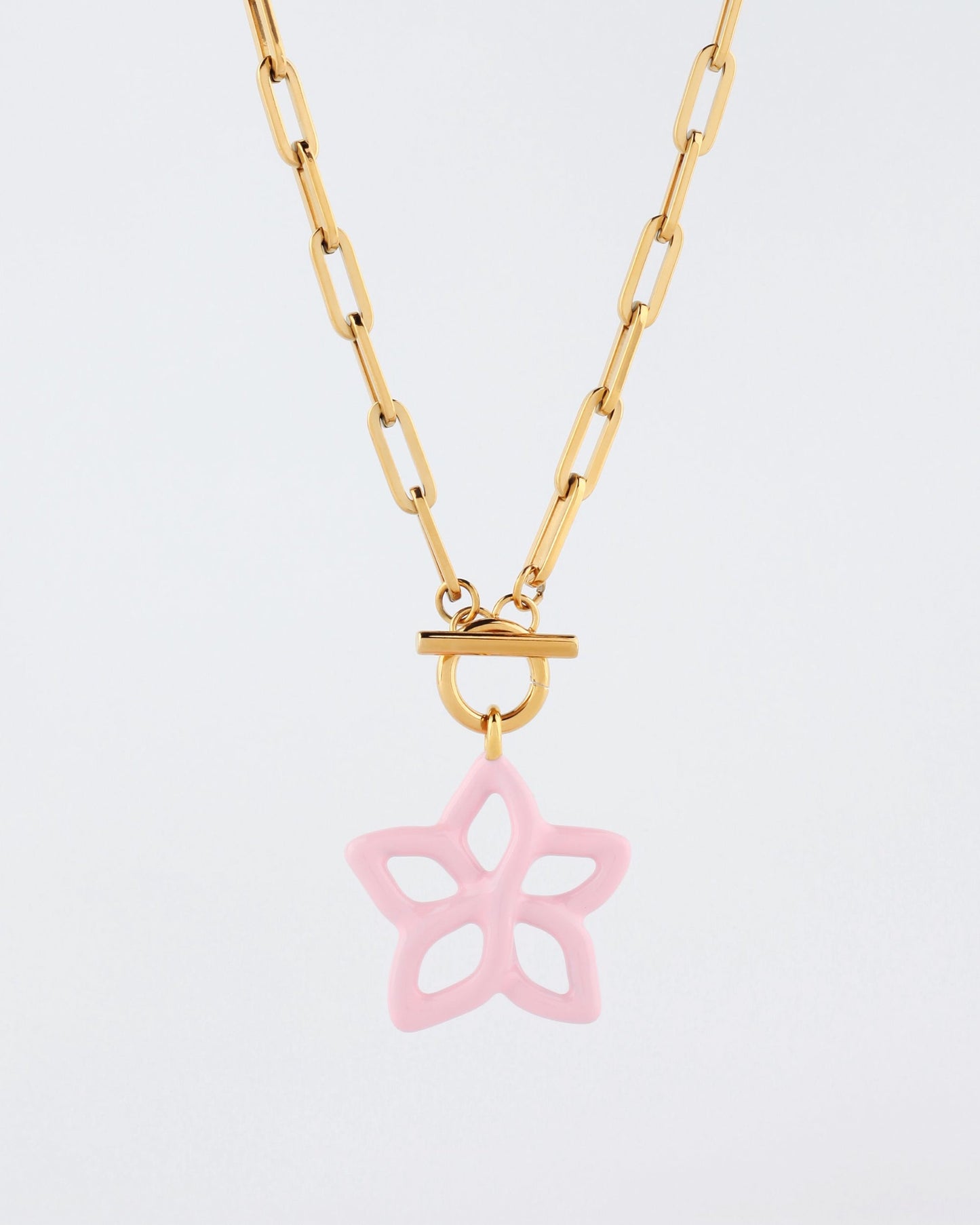 Necklace Plumeria Necklac Pink
