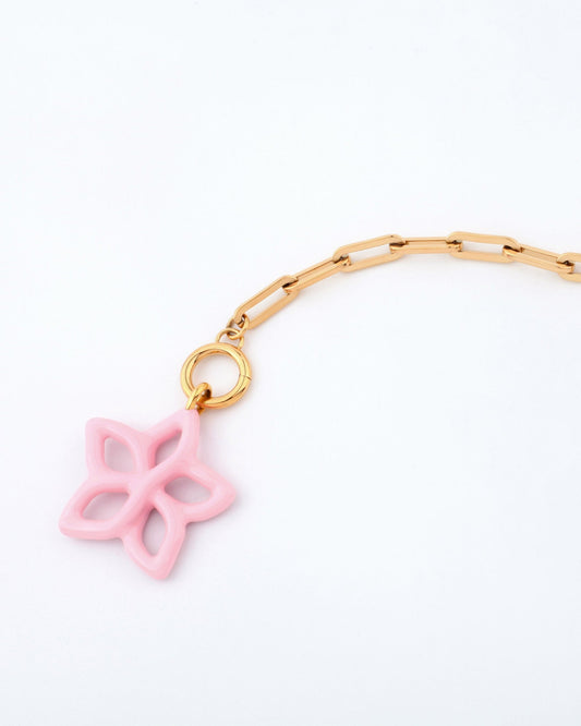 Necklace Plumeria Necklac Pink