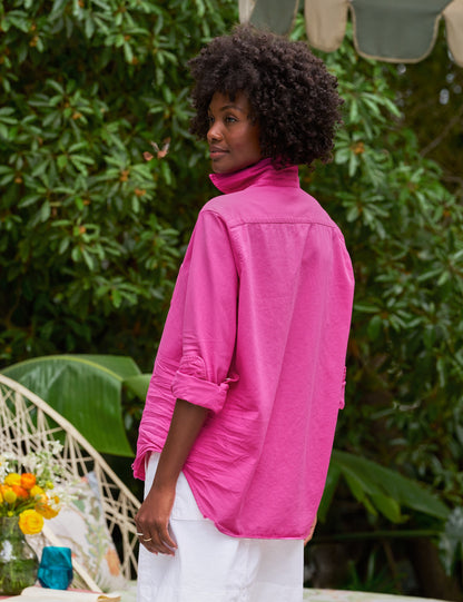 Denim Shirt Eileen Famous De Hot-Pink