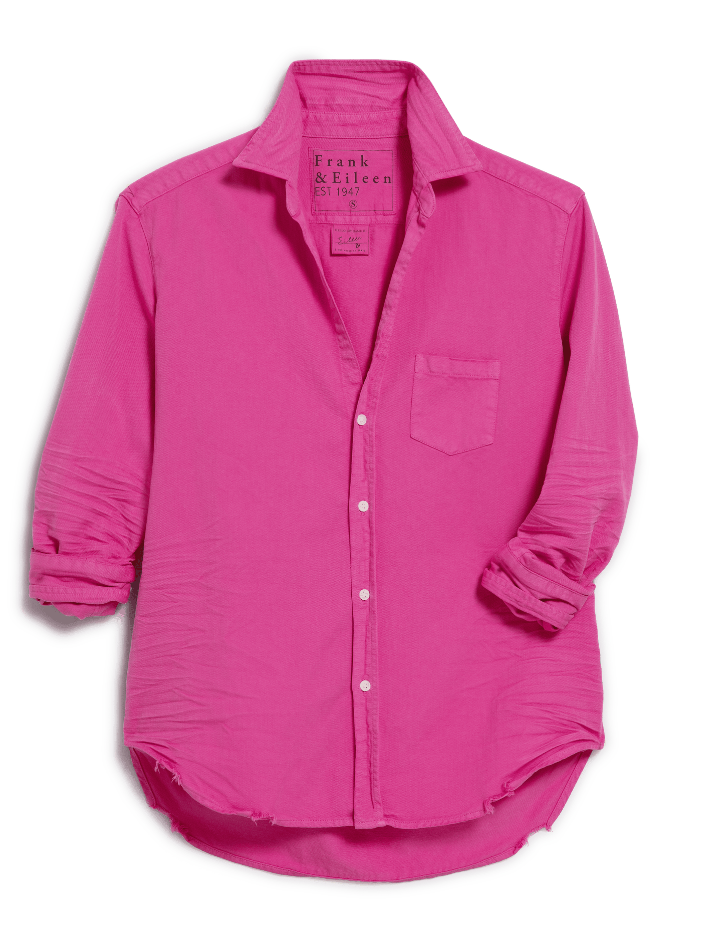 Denim Shirt Eileen Famous De Hot-Pink