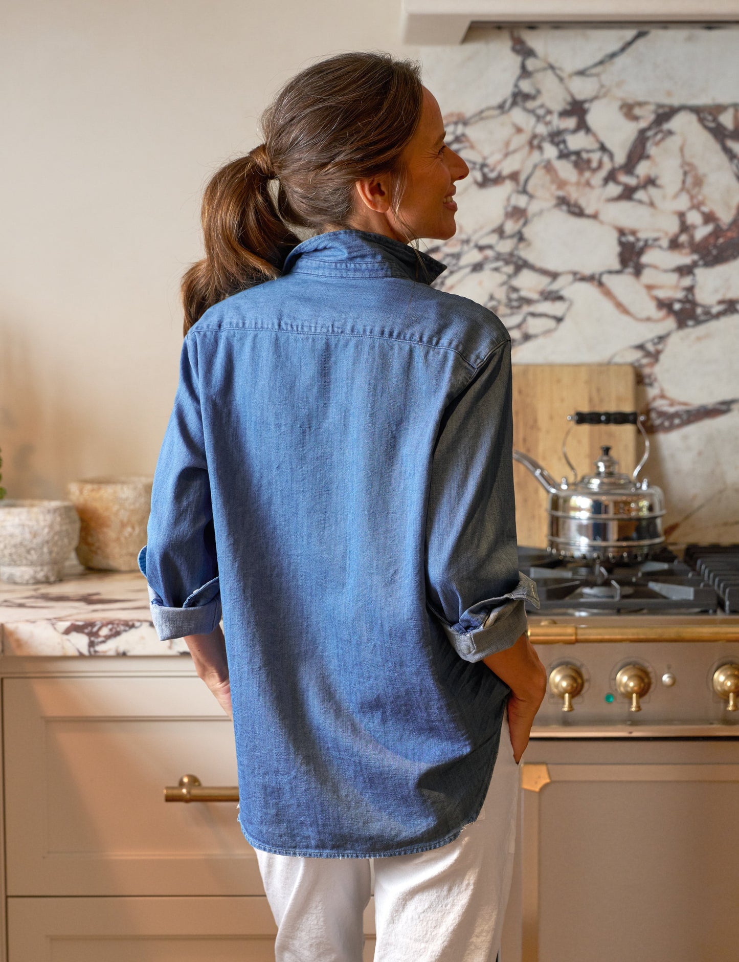 Denim Shirt Eileen Famous De Vintage-Stonewashed