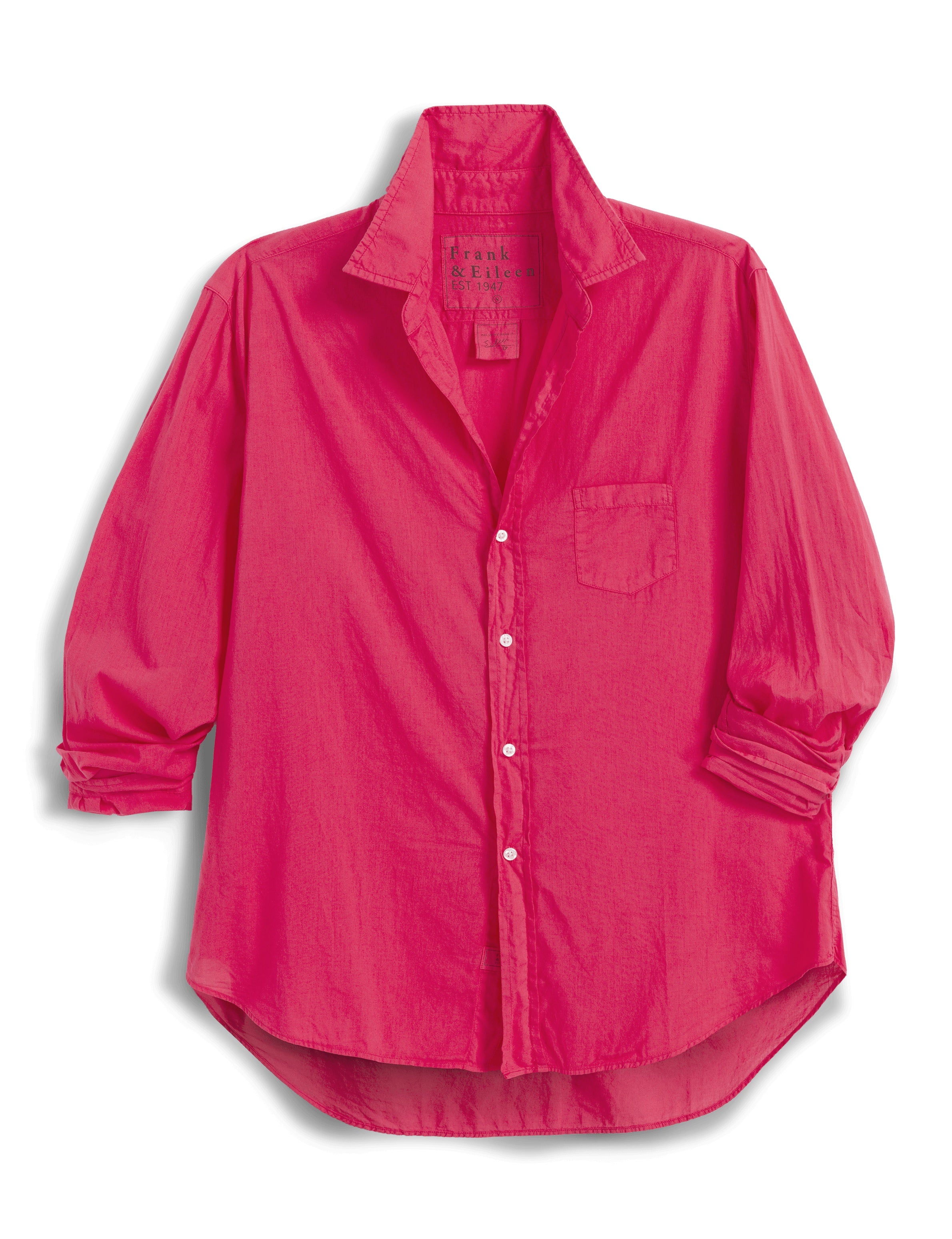 Frank and Eileen Eileen Washed Linen Shirt Li Raspberry – RUE