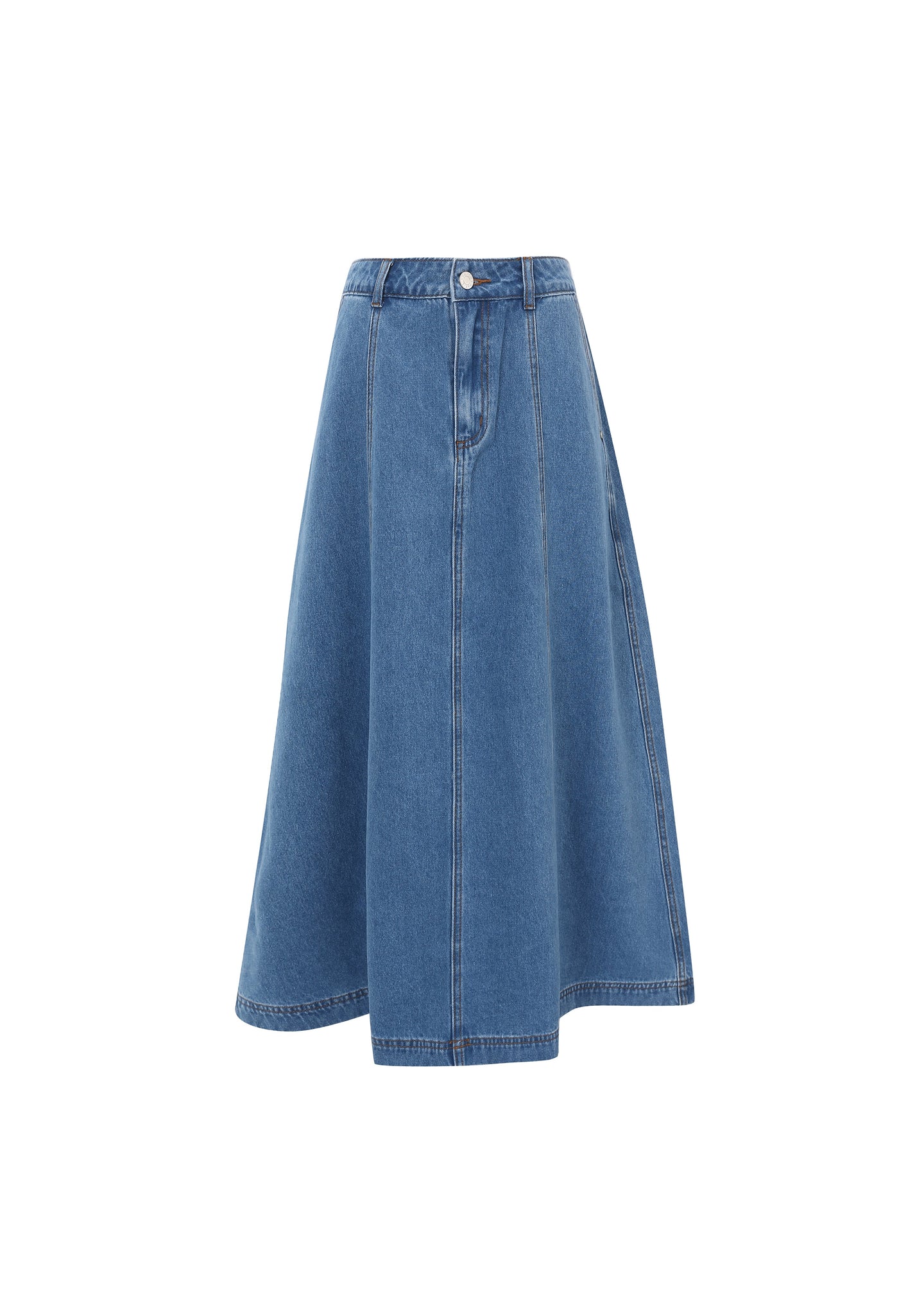 Denim Skirt Chc-24045 Ermeline Bleu-Jean