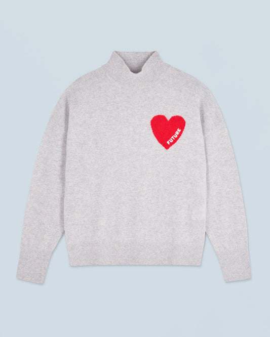 Turtleneck Knitted 2301wpm00746 Gris-Chine-Clair