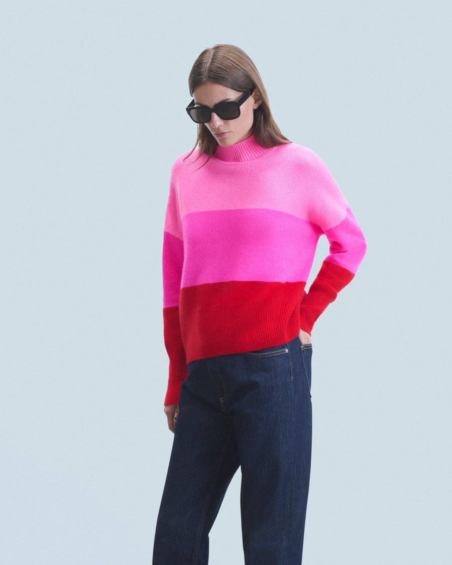 Turtleneck Knitted 2401wpm01626 Bright-Red