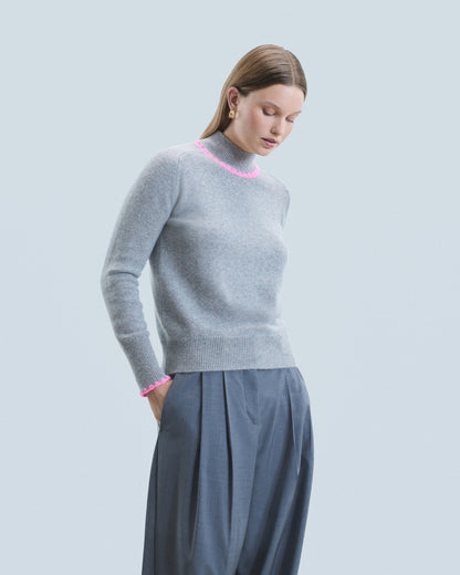 Pullover 2401wpm02186 Gris-Chine-Fonce-F