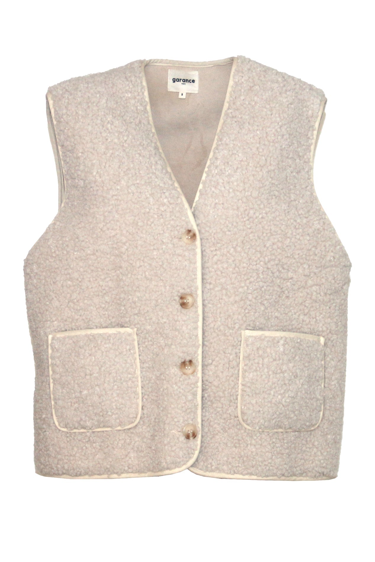 Gilet Veste Tram Ecru