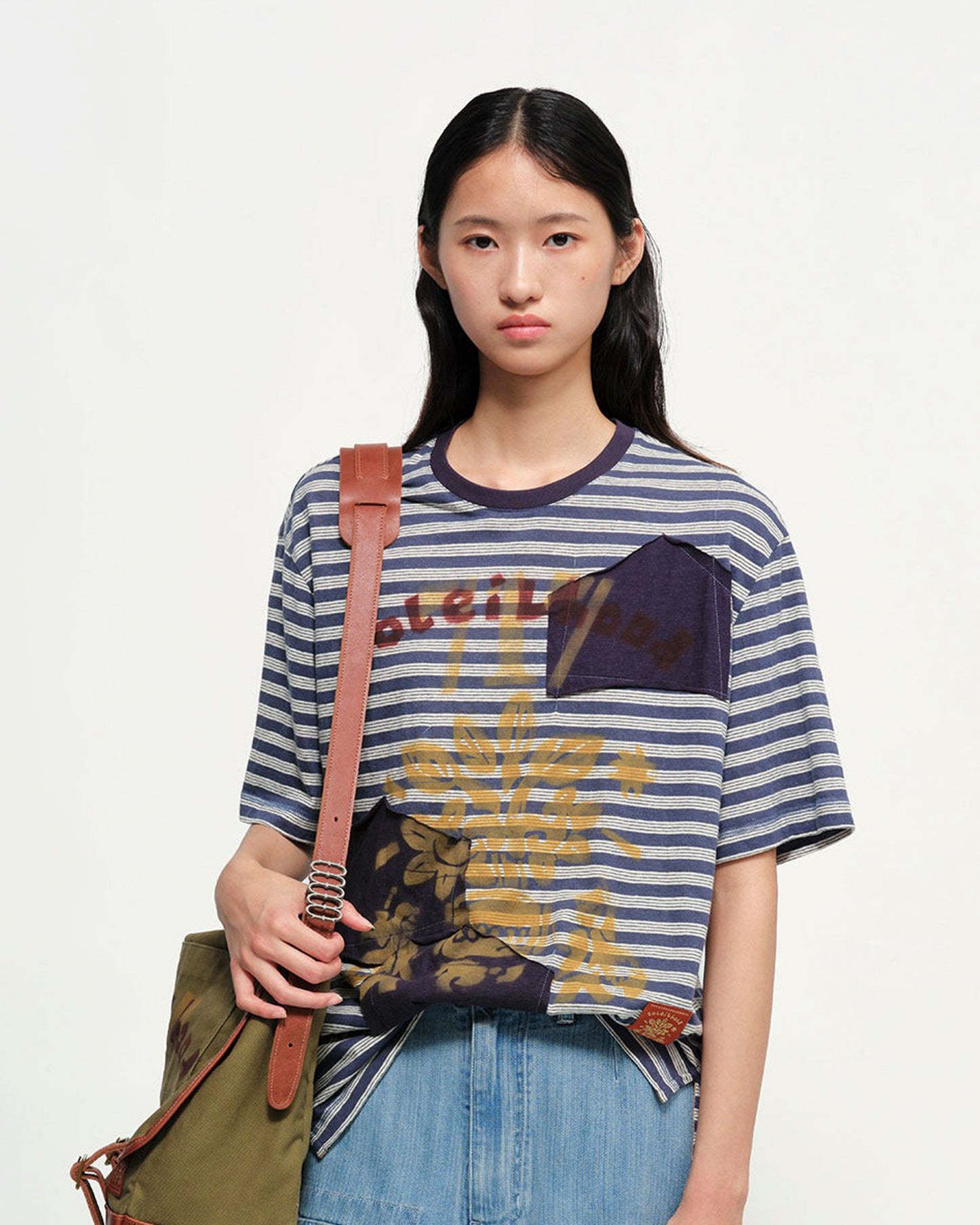Garcon by Garcon | Striped Hemp-Blend Tee - Navy-Grey-Stripes