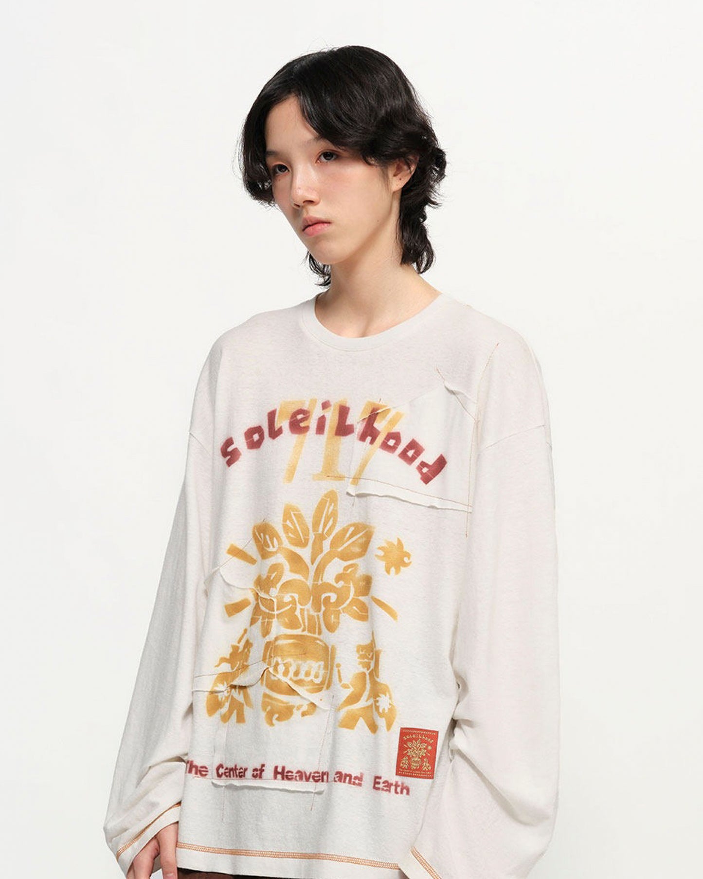 Garcon by Garcon | Sun Tree Graphic Tee - Long Sleeve White