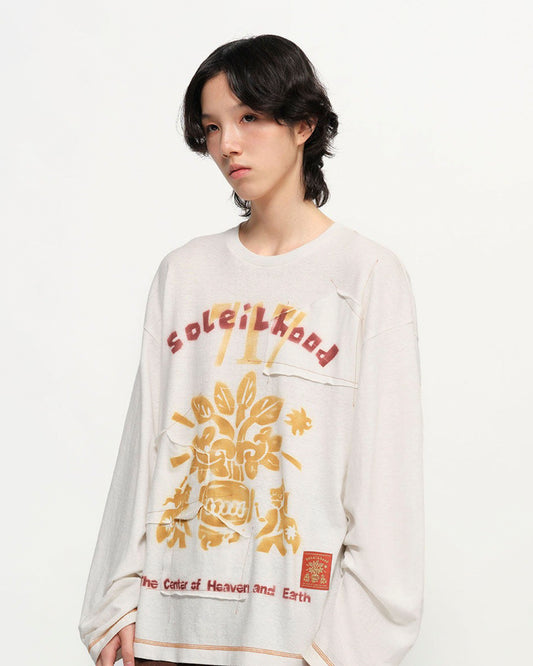 Garcon by Garcon | Sun Tree Graphic Tee - Long Sleeve White