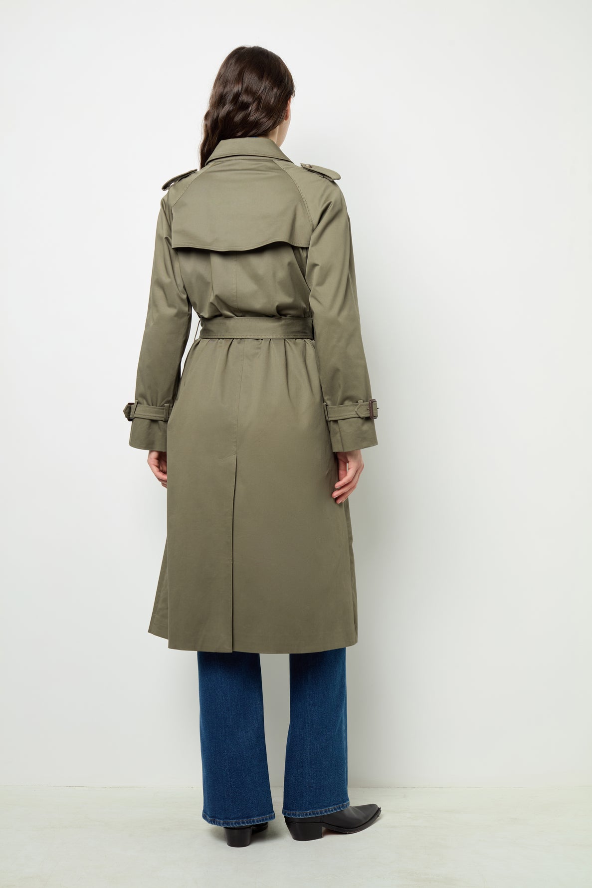 Trench Coat Serge Dae02a301 Khaki-Green