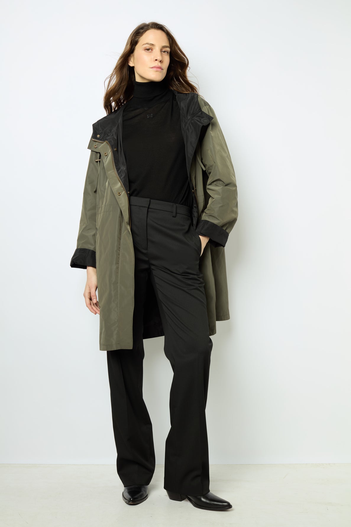 Trench Coat Talia Dae04a018 Khaki-Green