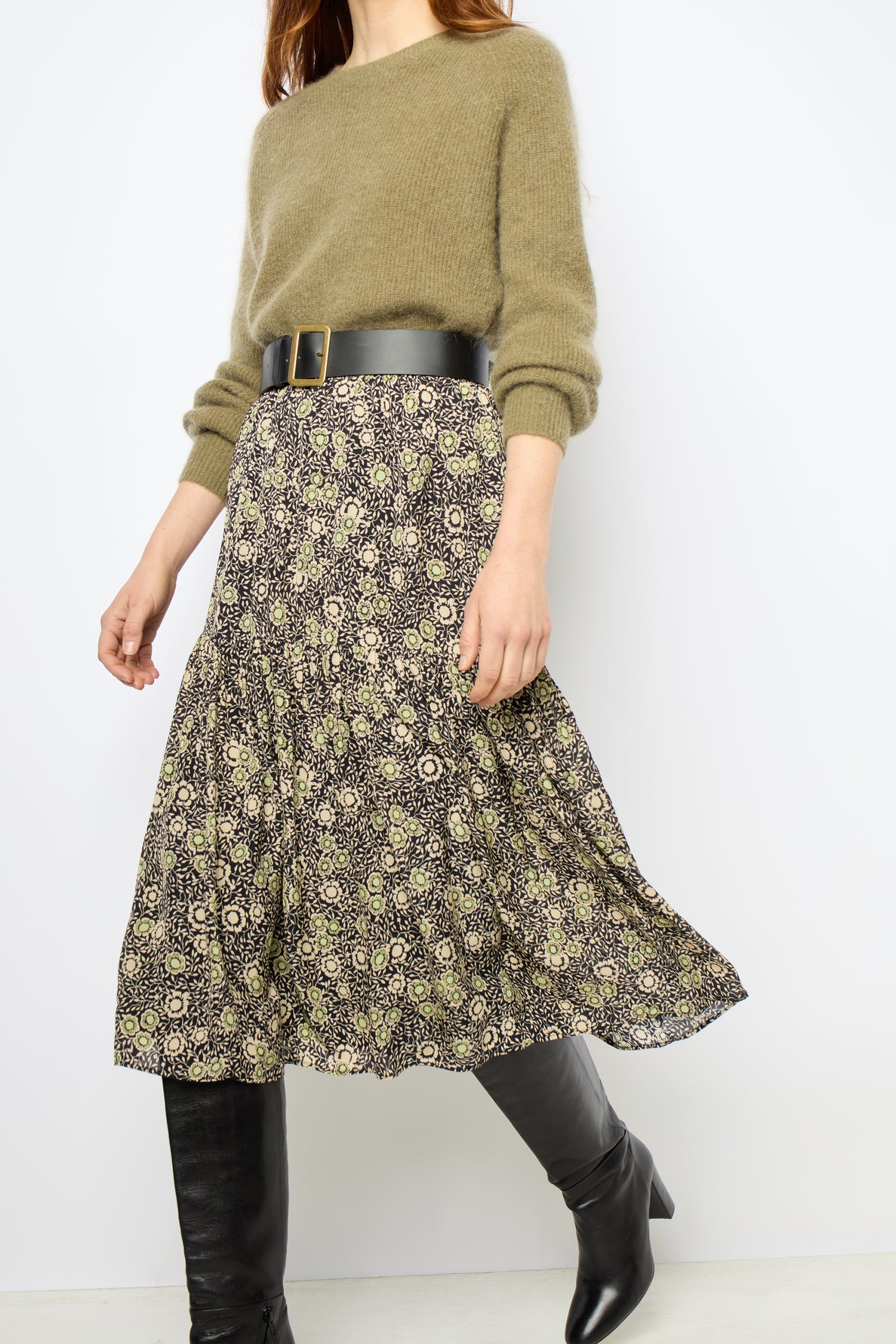 Skirt Damya Daj30a318 Khaki-Green