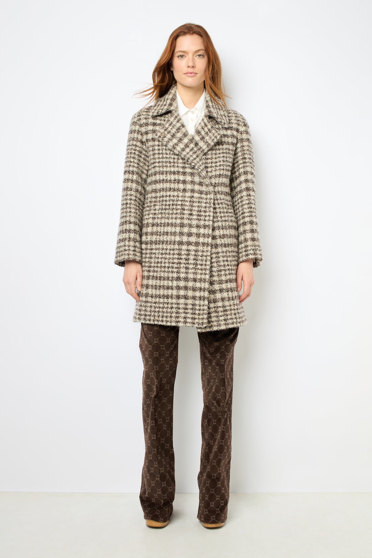 Coat Leopoldine Dam07a049 Brown