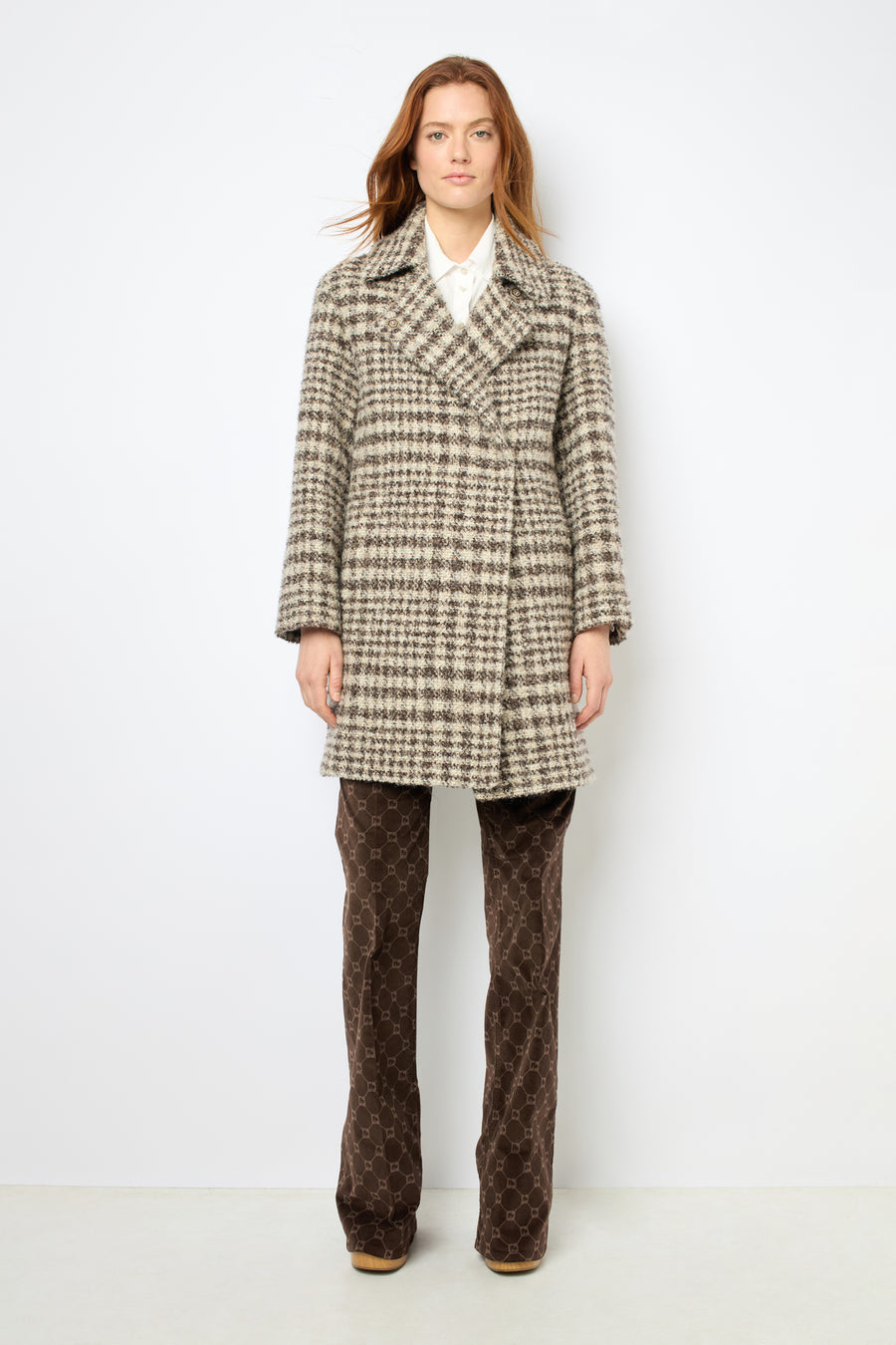 Coat Leopoldine Dam07a049 Brown