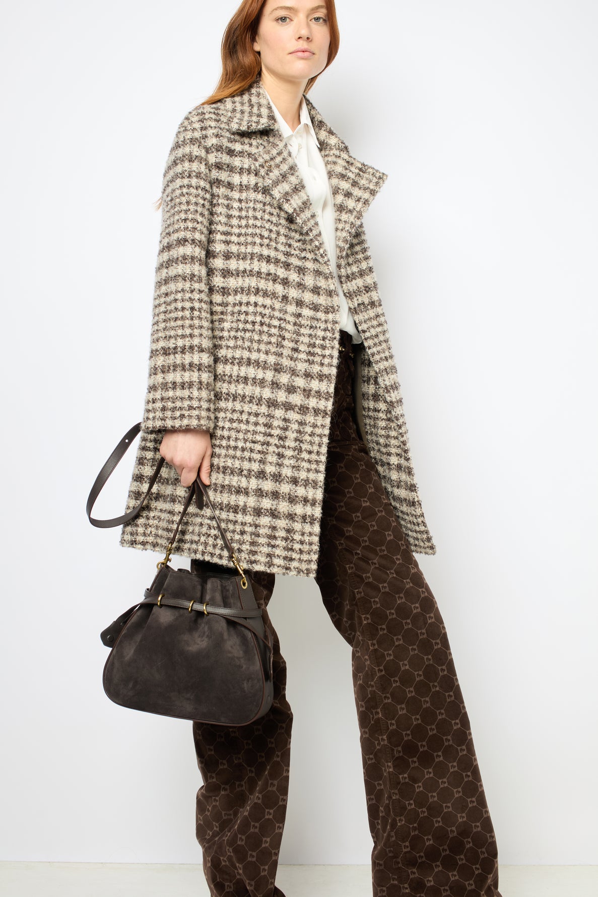 Coat Leopoldine Dam07a049 Brown