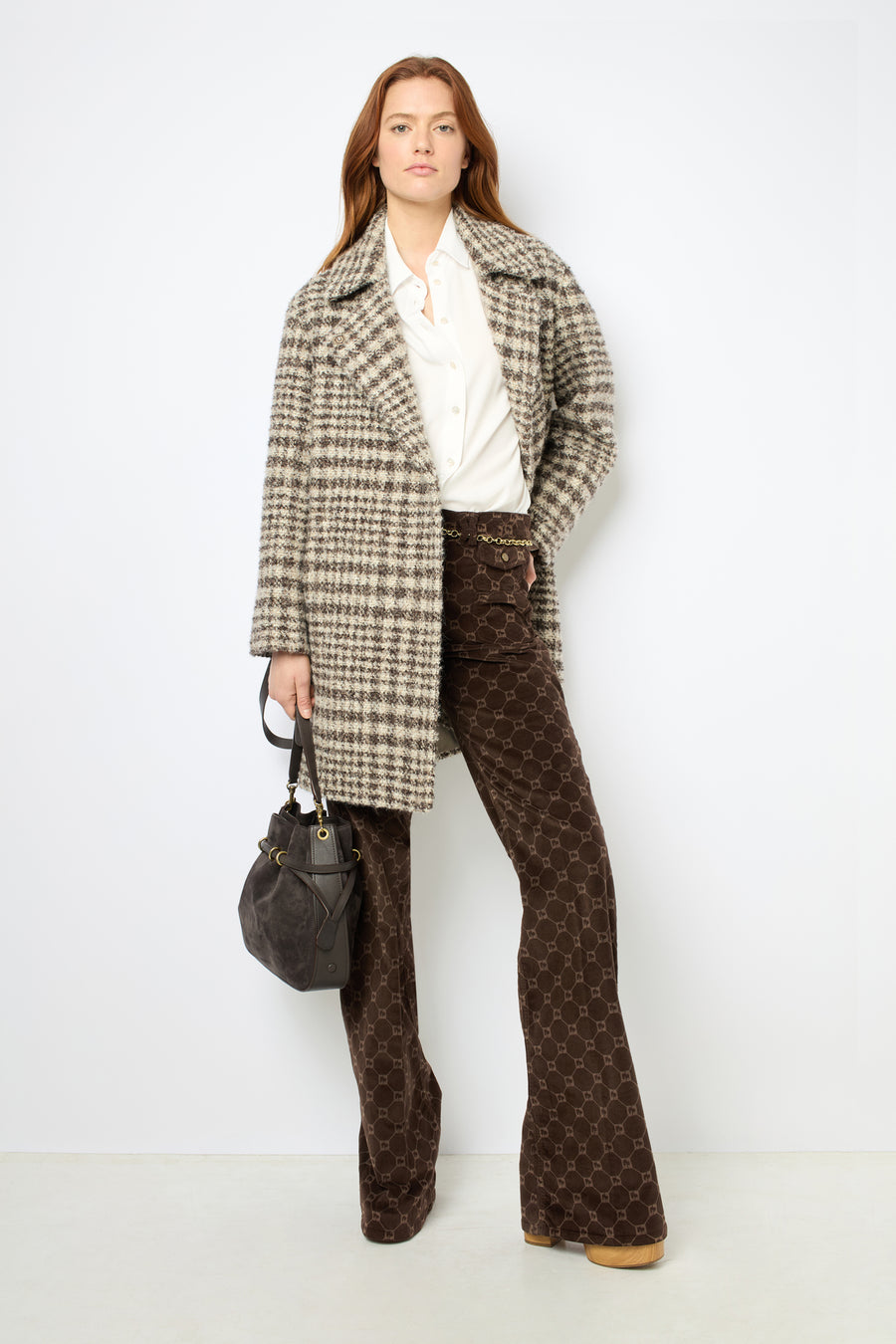 Coat Leopoldine Dam07a049 Brown