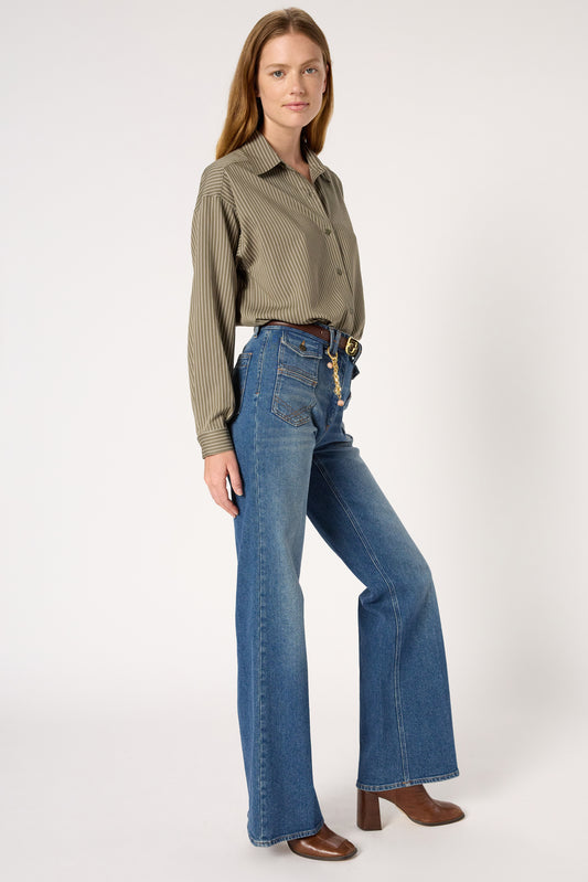 Unisex Jeans 14oz Denim Premium -  Deep Indigo Universe