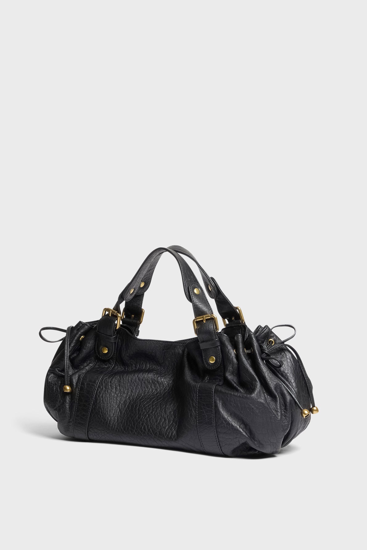 Women's Handbag Premium Italian Full-Grain Sheep Leather - Black