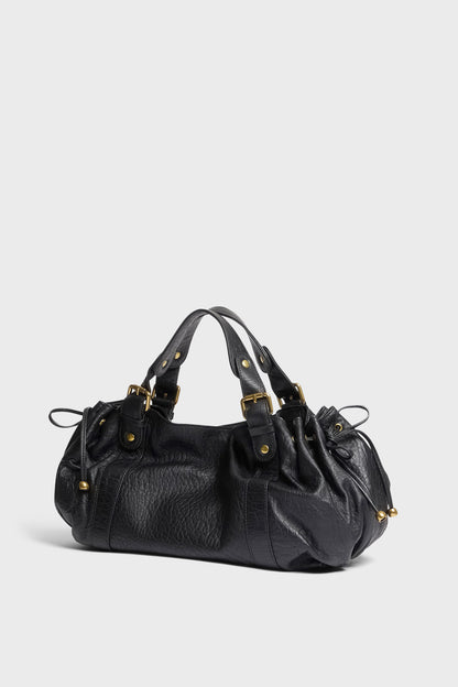 Women's Handbag Premium Italian Full-Grain Sheep Leather - Black