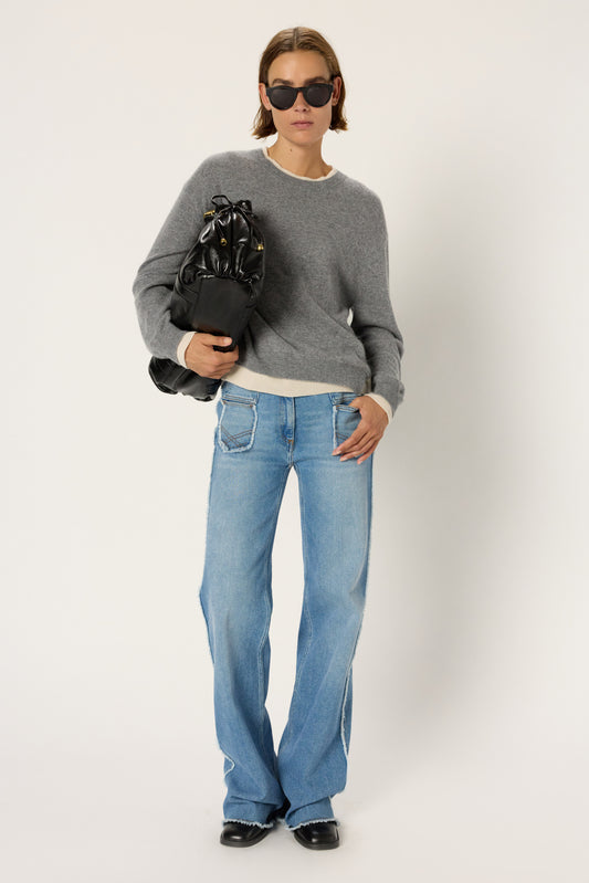 Women's Handbag Lux Genuine Crumpled Full-Grain Leather - Black